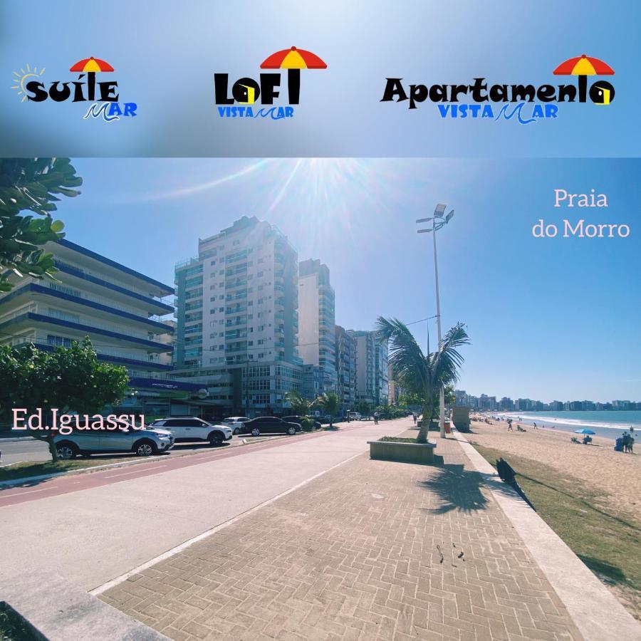 Apartamento Vista Mar 209 - 2 Quartos - Praia Do Morro - Predio Frente Mar - Varanda Com Vista Mar - Elevador - Atravessou A Avenida, Ja Esta Na Praia - Com Garagem - Internet Guarapari Ngoại thất bức ảnh