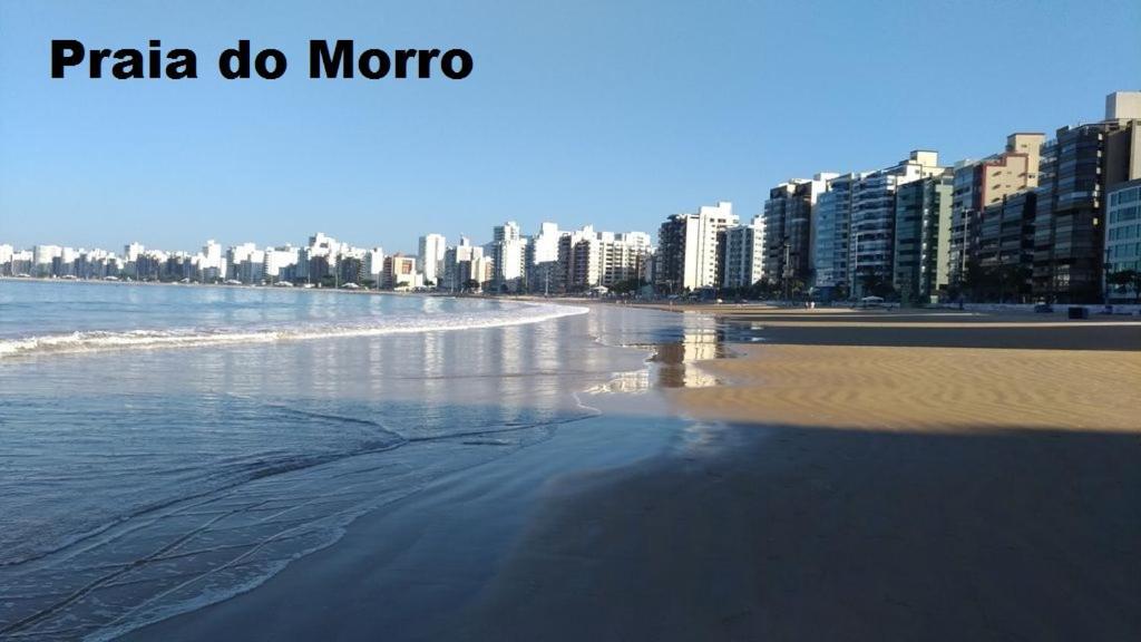 Apartamento Vista Mar 209 - 2 Quartos - Praia Do Morro - Predio Frente Mar - Varanda Com Vista Mar - Elevador - Atravessou A Avenida, Ja Esta Na Praia - Com Garagem - Internet Guarapari Ngoại thất bức ảnh